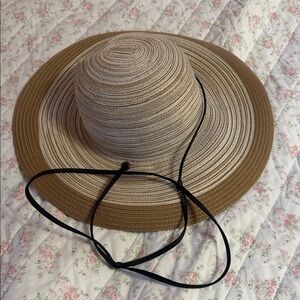 Sloggers Tan and Cream Wide Brim Hat